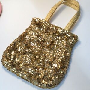 Gold Sequin Women's Bag vintage Hong Hong Kong